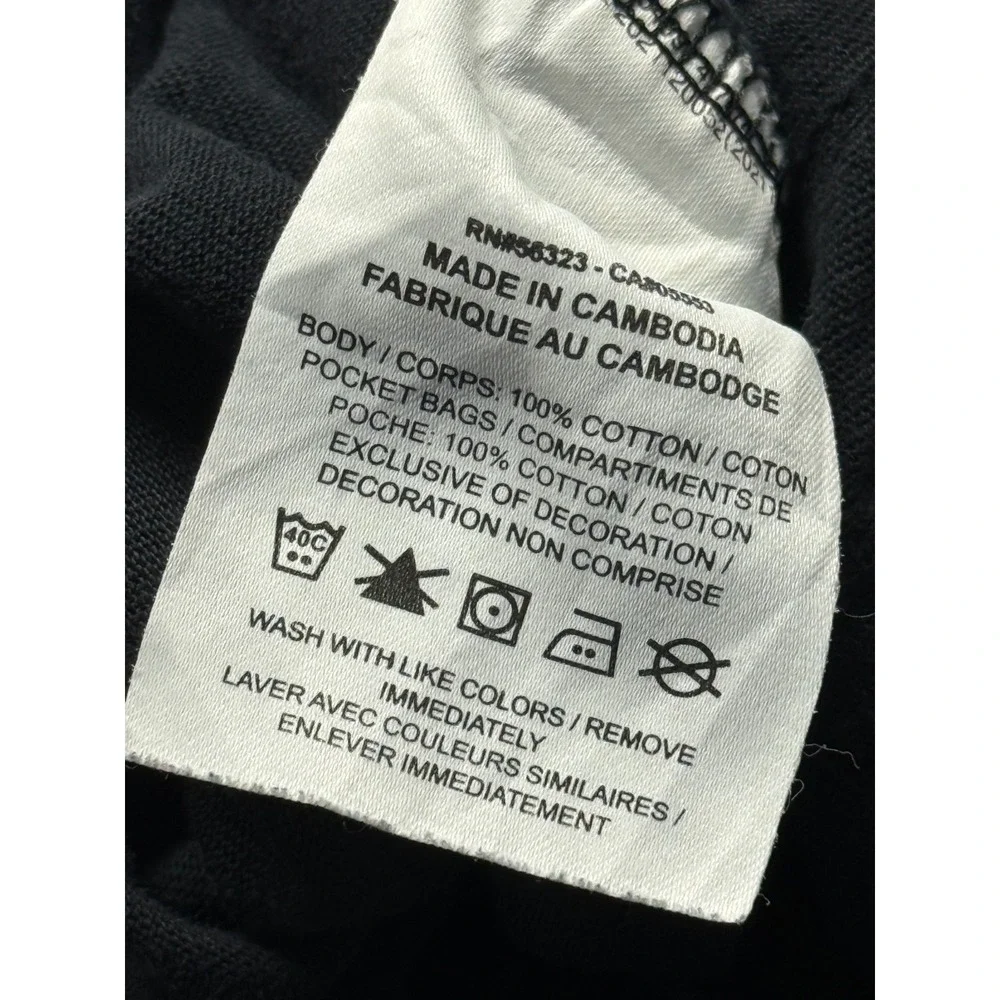 Nike Sportswear Club Jogger Pants Mens Small Black Cotton Tapered Leg Athleisure